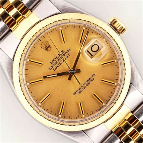 rolex datejust goldenes zifferblatt|Rolex sunray Datejust 36.